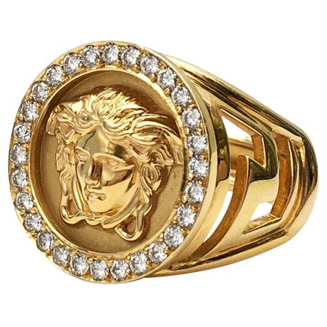 gold ring versace|versace jewelry real gold.